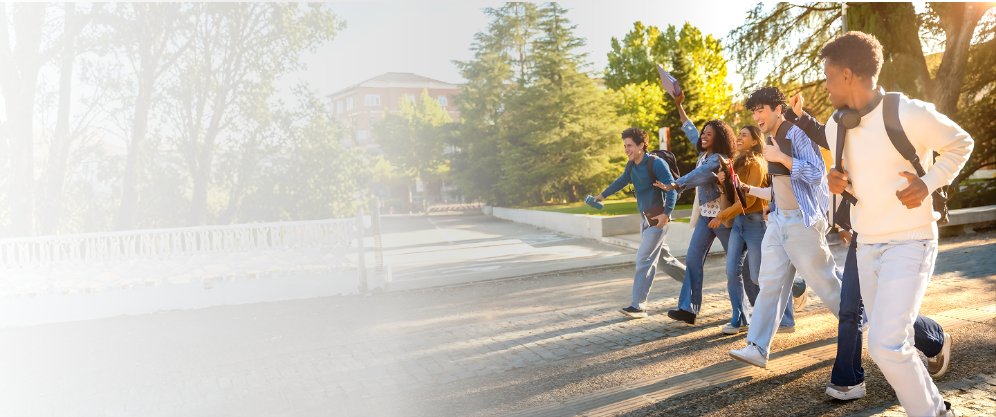 Students on campus